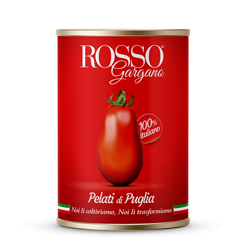 ROSSO GARGANO POMODORI PELATI Gr.400