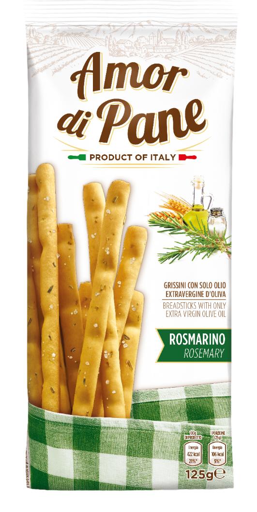 AMOR DI PANE GRISSINI ROSMARINO 125GR